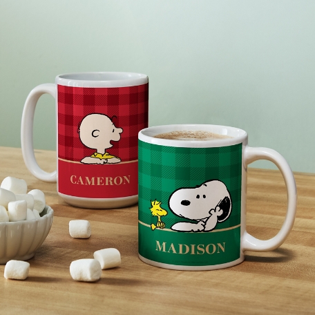 PEANUTS® Simple Plaid Mug