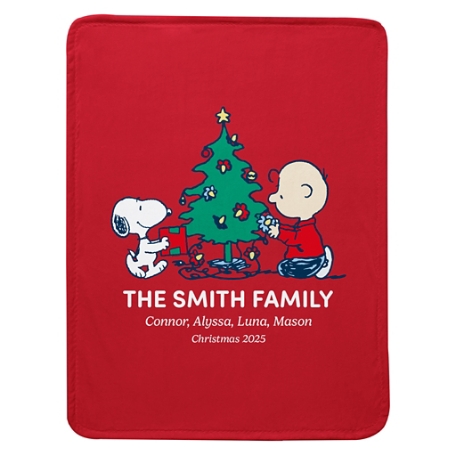 PEANUTS® Snoopy™ and Charlie Brown Christmas Plush Blanket - XL