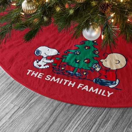 PEANUTS® Snoopy™ and Charlie Brown Christmas Tree Skirt