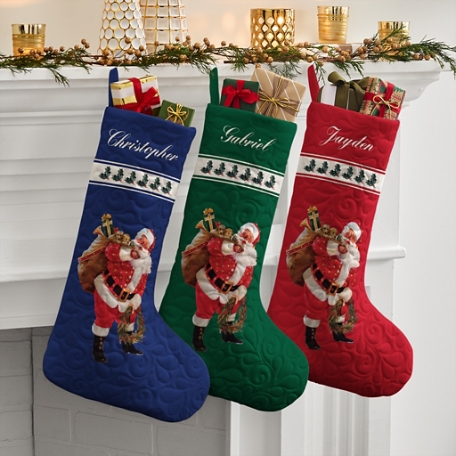 Twas the Night Before Quilted Stocking