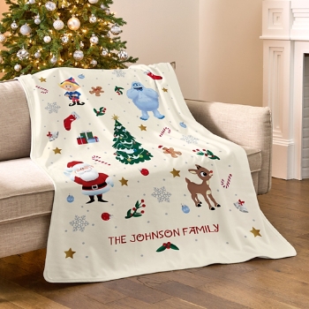 Rudolph® & Friends Holiday Fun Plush Blanket