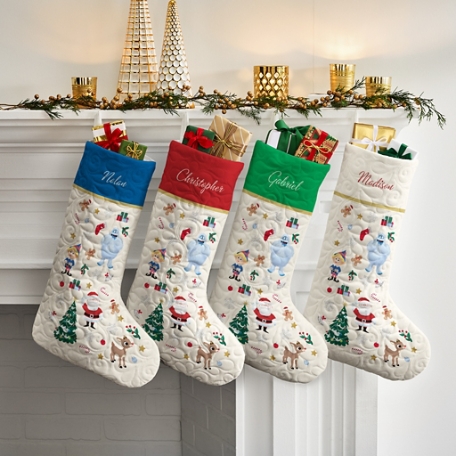 Rudolph® & Friends Holiday Fun Quilted Stocking
