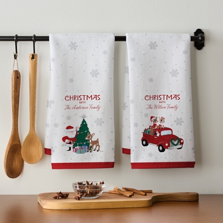 Rudolph® & Friends Snowy Kitchen Towel