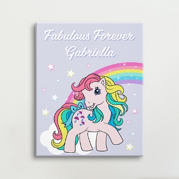 My Little Pony Retro Pastel Fabulous Forever Canvas