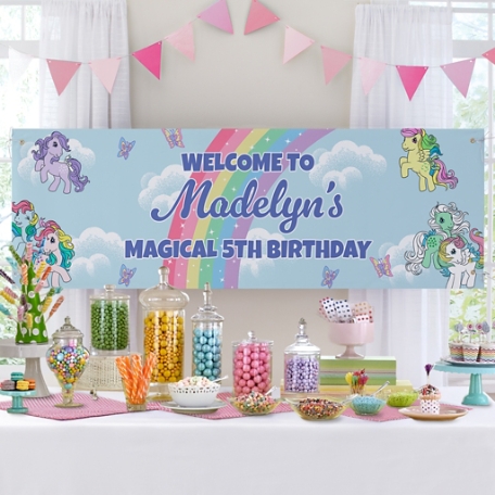My Little Pony Retro Rainbow Celebration Banner
