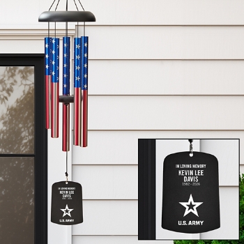 U.S. Army® In Loving Memory Memorial Wind Chime