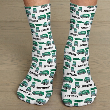 Tonka Truck Pattern Socks