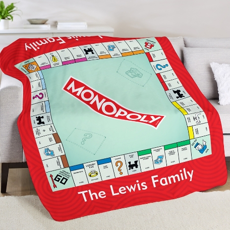 Monopoly Game Board Plush Blanket