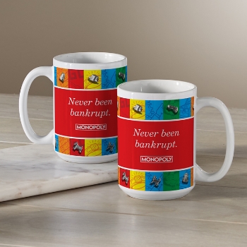 Monopoly Color Block with Tokens Mug