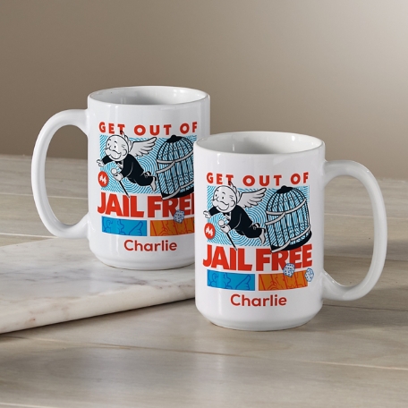 Monopoly Get Out of Jail Free Mug