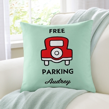 Monopoly Corner Space Throw Pillow