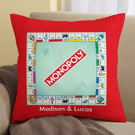 Monopoly Game Board Throw Pillow