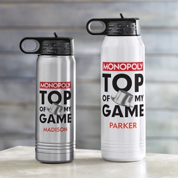Monopoly Top Of My Game Water Bottle