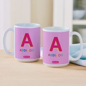 Crayola™ Colorful Initial and Name Mug