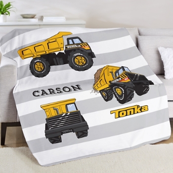 Tonka Striped Plush Blanket