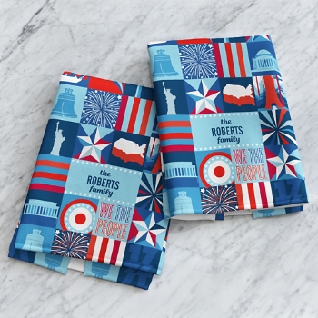 America250™ Patriotic Squares Kitchen Towel