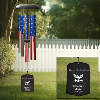 U.S. Navy® Forever In Our Hearts Memorial Wind Chime
