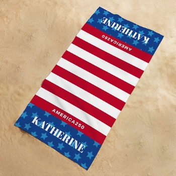 America250™ Stars and Stripes Beach Towel