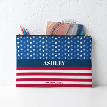 America250™ Stars and Stripes Zipper Pouch