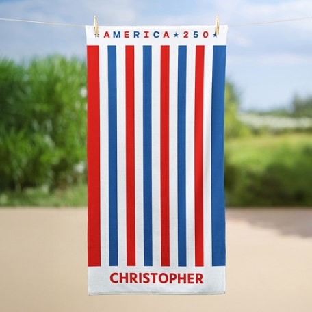 America250™ Striped Beach Towel