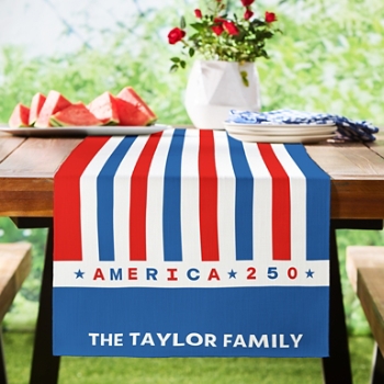 America250™ Striped Table Runner