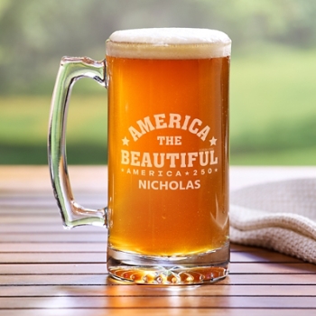 America250™ America the Beautiful Oversized Beer Mug