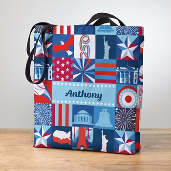 America250™ Patriotic Squares Tote Bag