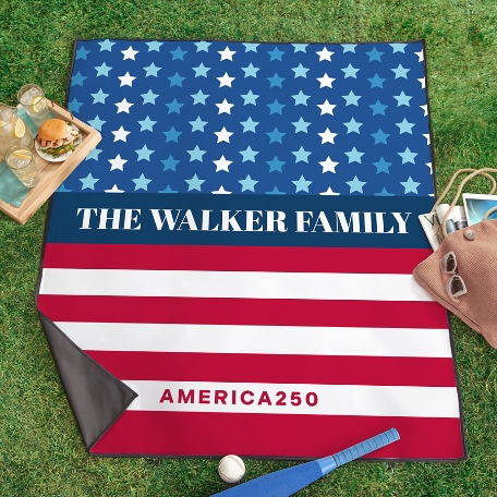 America250™ Stars and Stripes Picnic Blanket