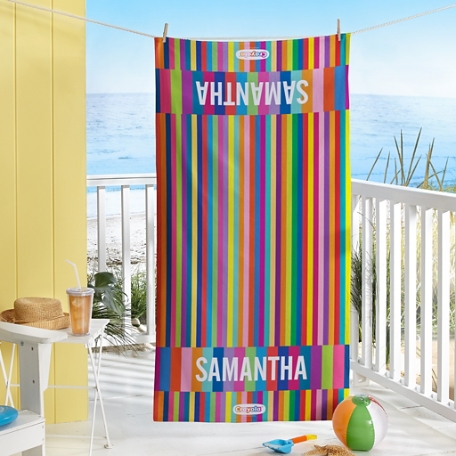 Crayola™ Stripes Beach Towel