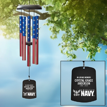 U.S. Navy® In Loving Memory Memorial Wind Chime
