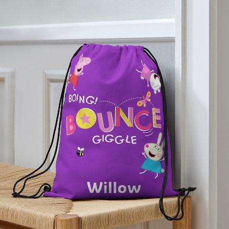 Peppa Pig Boing Bounce Giggle Drawstring Bag