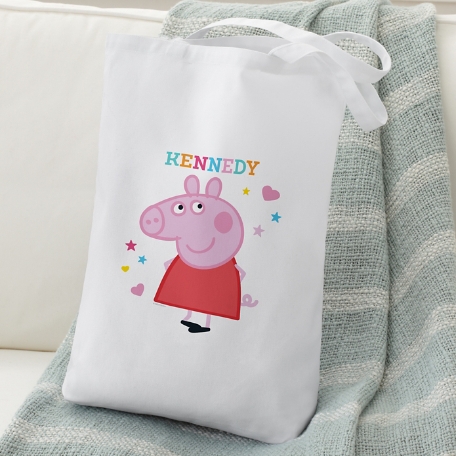 Peppa Pig Hearts and Stars Tote Bag