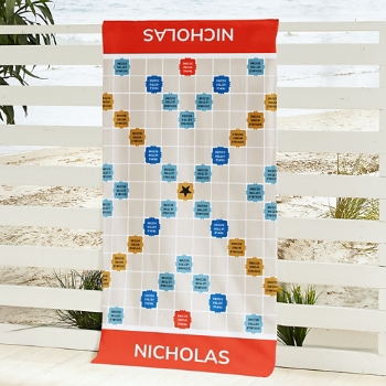 Scrabble® Gameboard Beach Towel