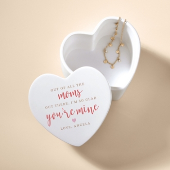 I'm So Glad You're Mine Heart Keepsake Box