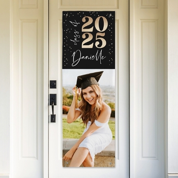 Golden Graduation Year Photo Banner