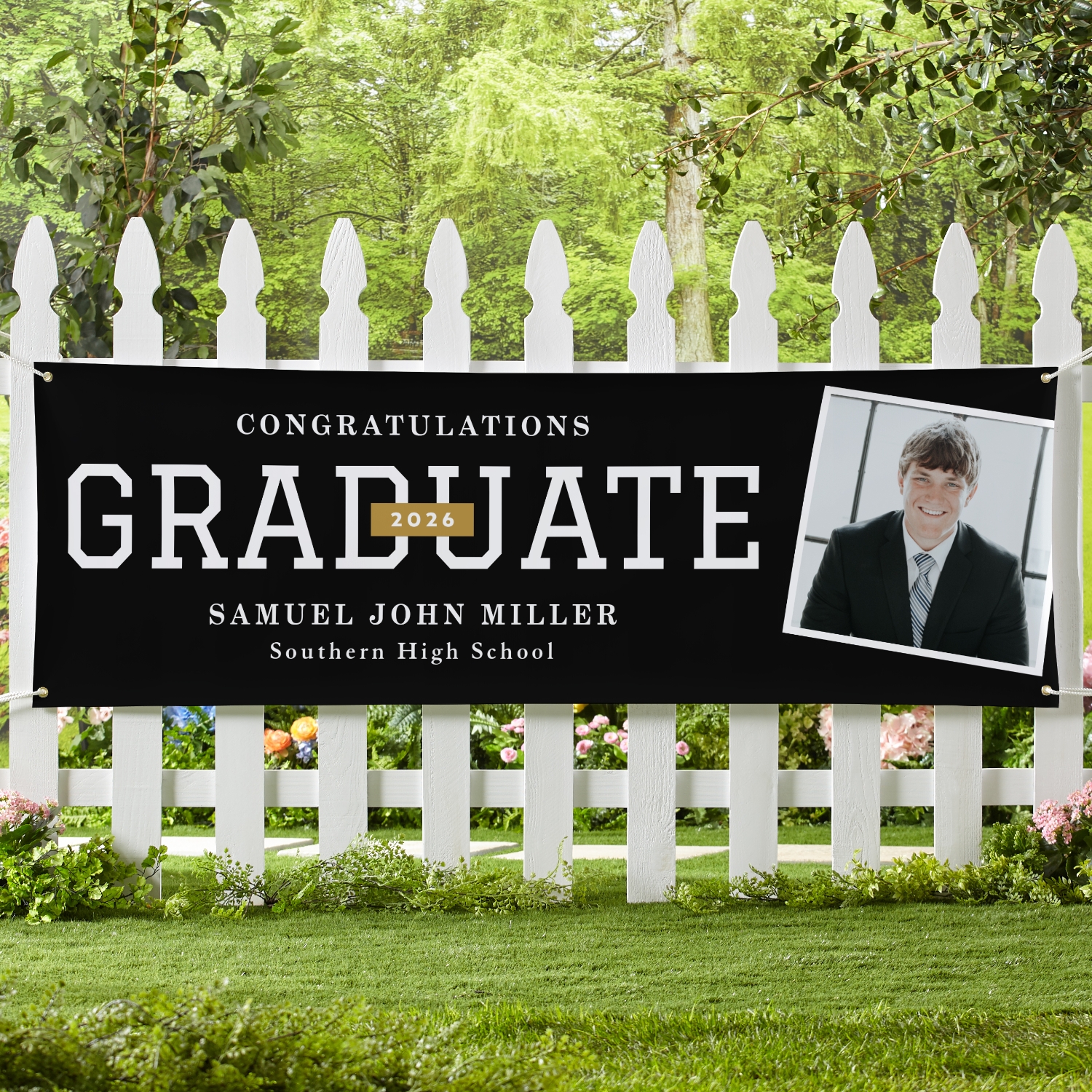 Shine Bright Graduate Photo Banner
