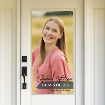 Scripted Graduate Photo Banner - 4ft