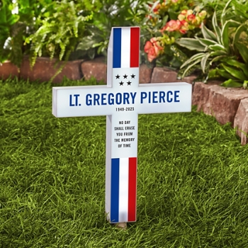 Our Valiant Hero Solar LED Cross