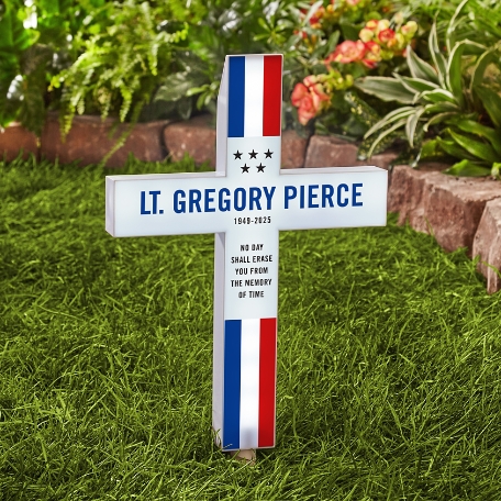 Our Valiant Hero Solar LED Cross