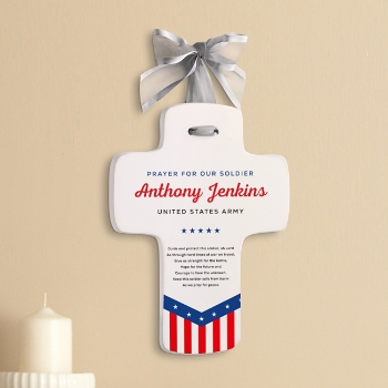 Prayers For Our Soldier Keepsake Cross