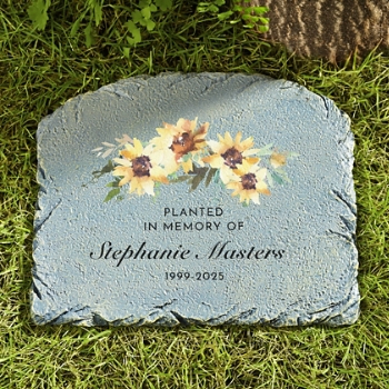 Sunflower Serenity Garden Stone
