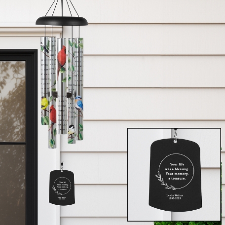 Treasured Memories Memorial Sonnet 36 Inch Wind Chime