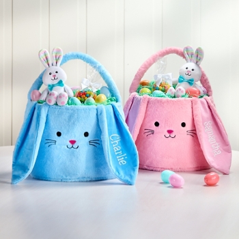 Giant Plush Bunny Basket