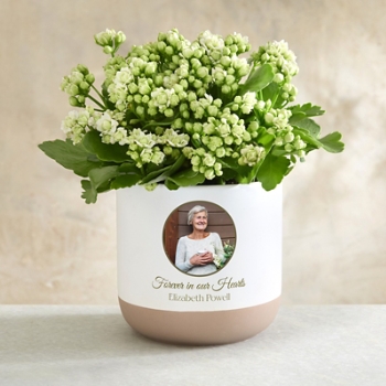 Forever In Our Hearts Memorial Photo Planter
