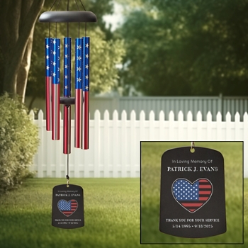 Freedom Stripes Memorial Wind Chime