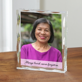 Memorial Photo Keepsake Block