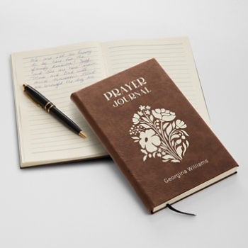 Blossoms of Faith Leather Prayer Journal
