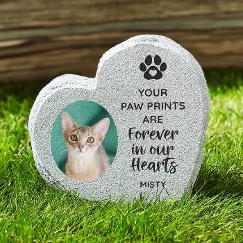 Furry Memories Photo Standing Garden Stone