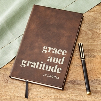 Grace and Gratitude Leather Journal