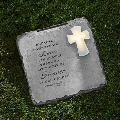 Heaven In Our Garden Solar Garden Stone